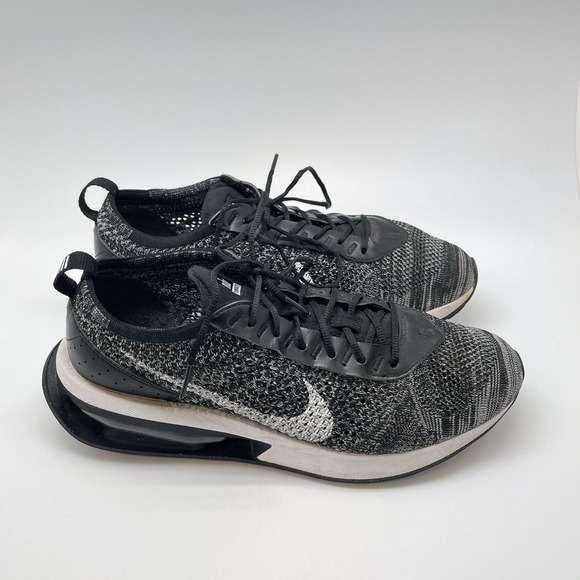 Nike Sneakers Womens 10 Air Max Flyknit Racer DM9073-001 Black Running Gym Shoes - Picture 1 of 9